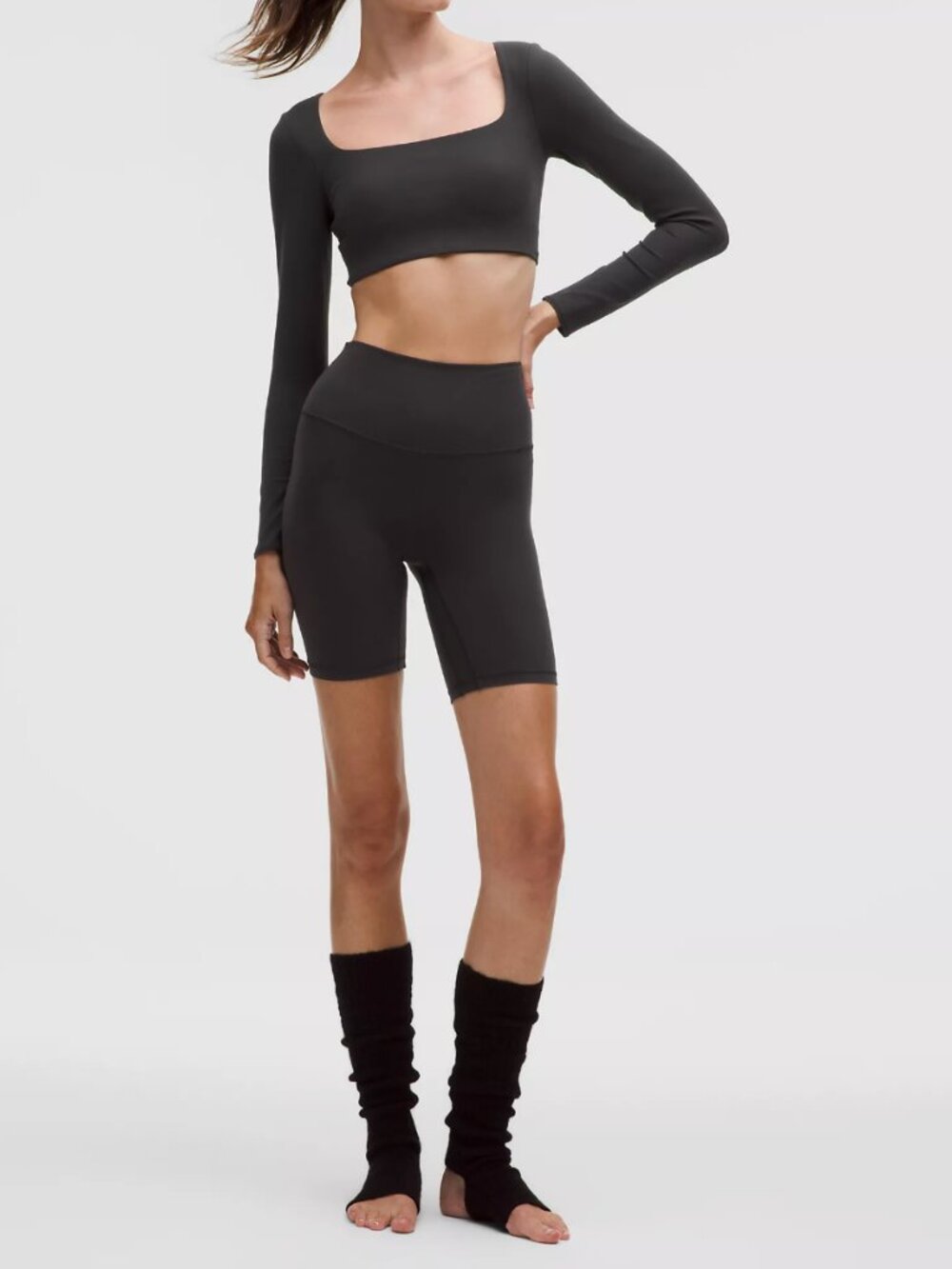 Lululemon Align High Rise Short 8' Inseam Black Size 6